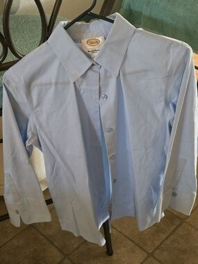 Talbots Light Blue Womens Dress Shirt